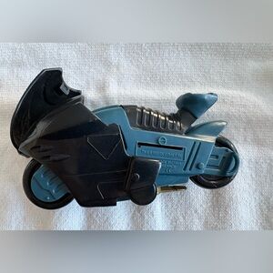Batman Black and Teal Batcycle Vehicle